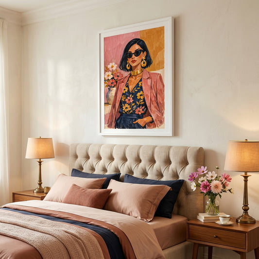 Kamer: Slaapkamer luxe · Witte baklijst