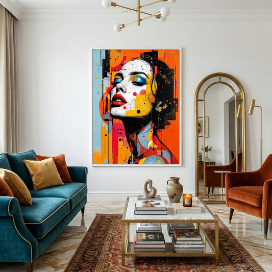 Kamer: Woonkamer luxe · Witte baklijst