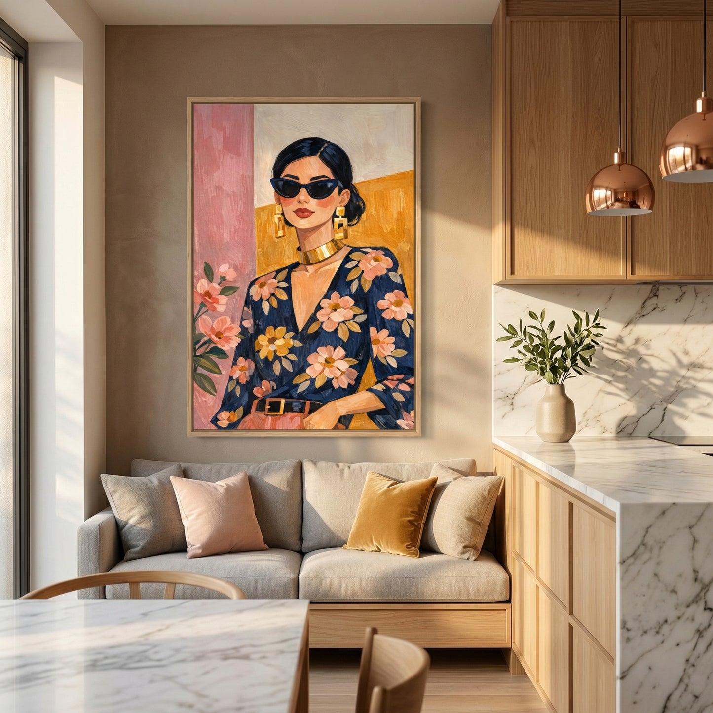 Kamer: Keuken · Houtkleurige baklijst