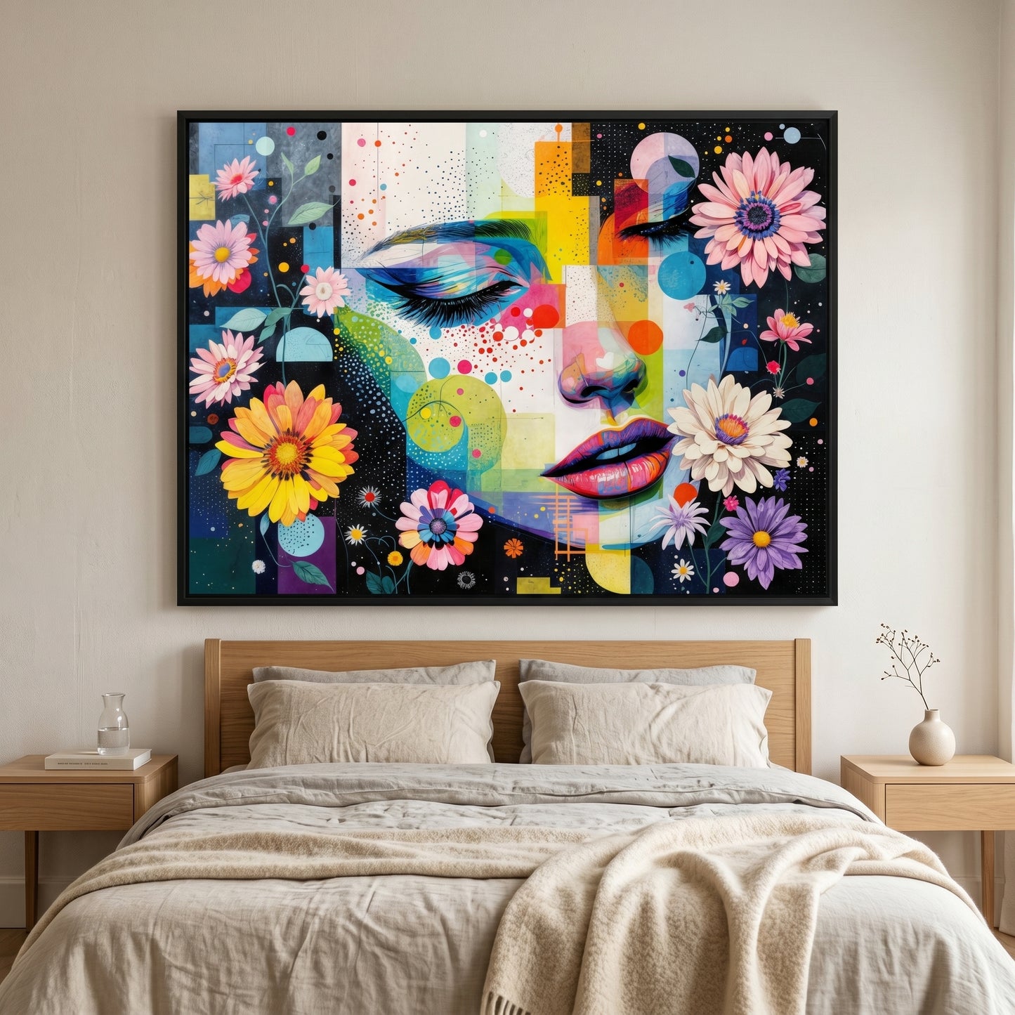 Kamer — Face glitch with daisies