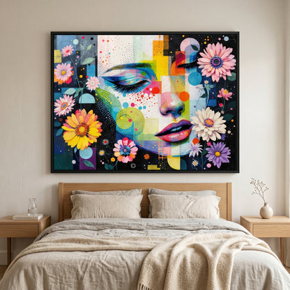 Kamer — Face glitch with daisies