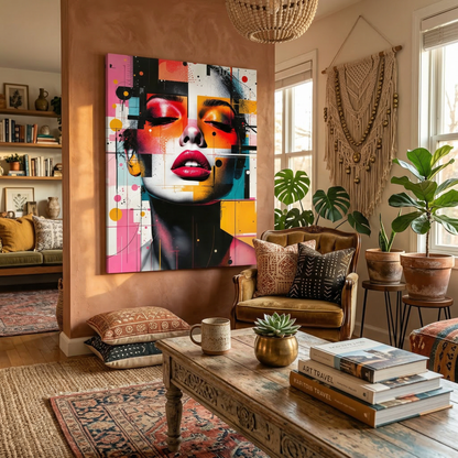 Kamer: Woonkamer bohemian · Geen lijst
