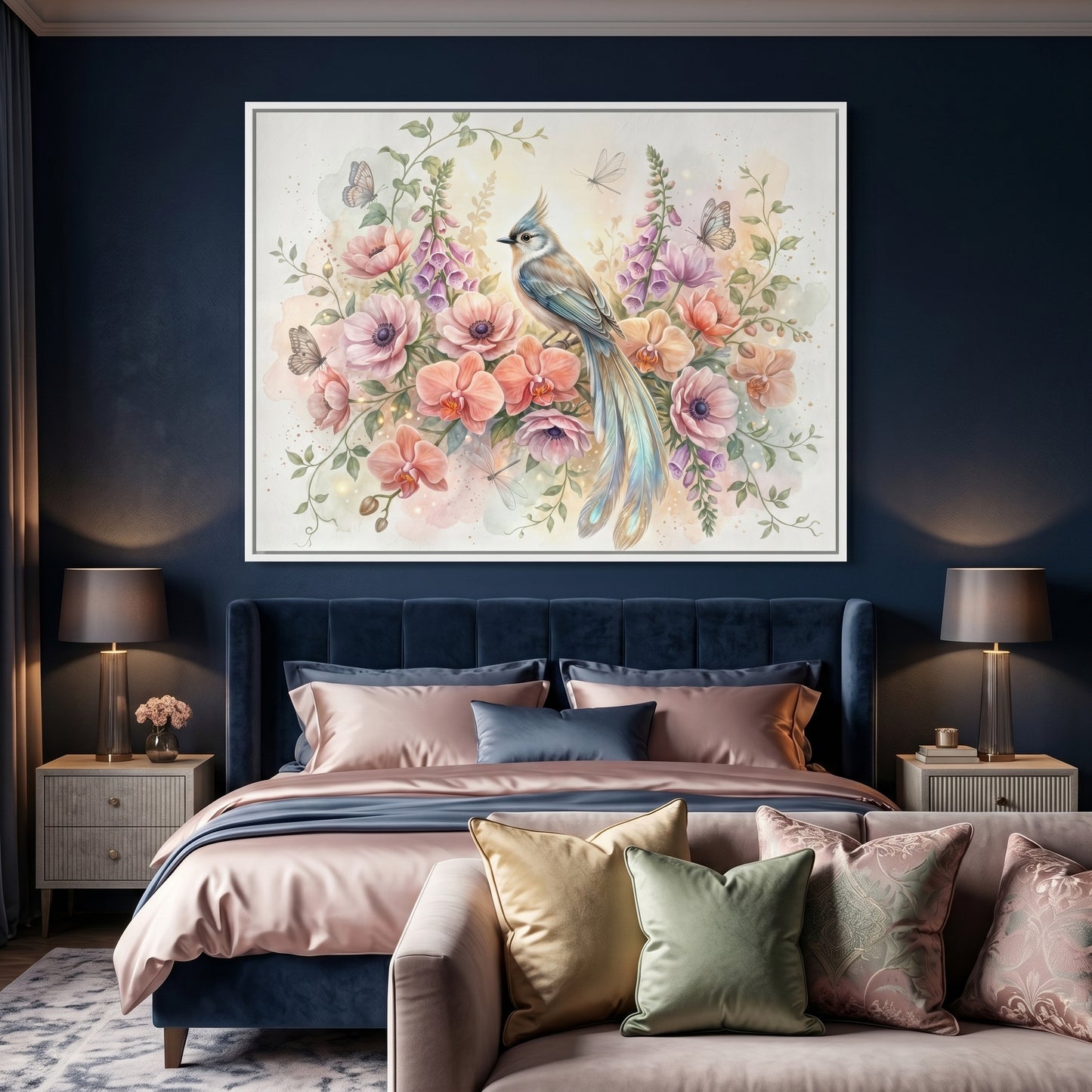 Kamer — At dawn, the blue bird chose the orchids