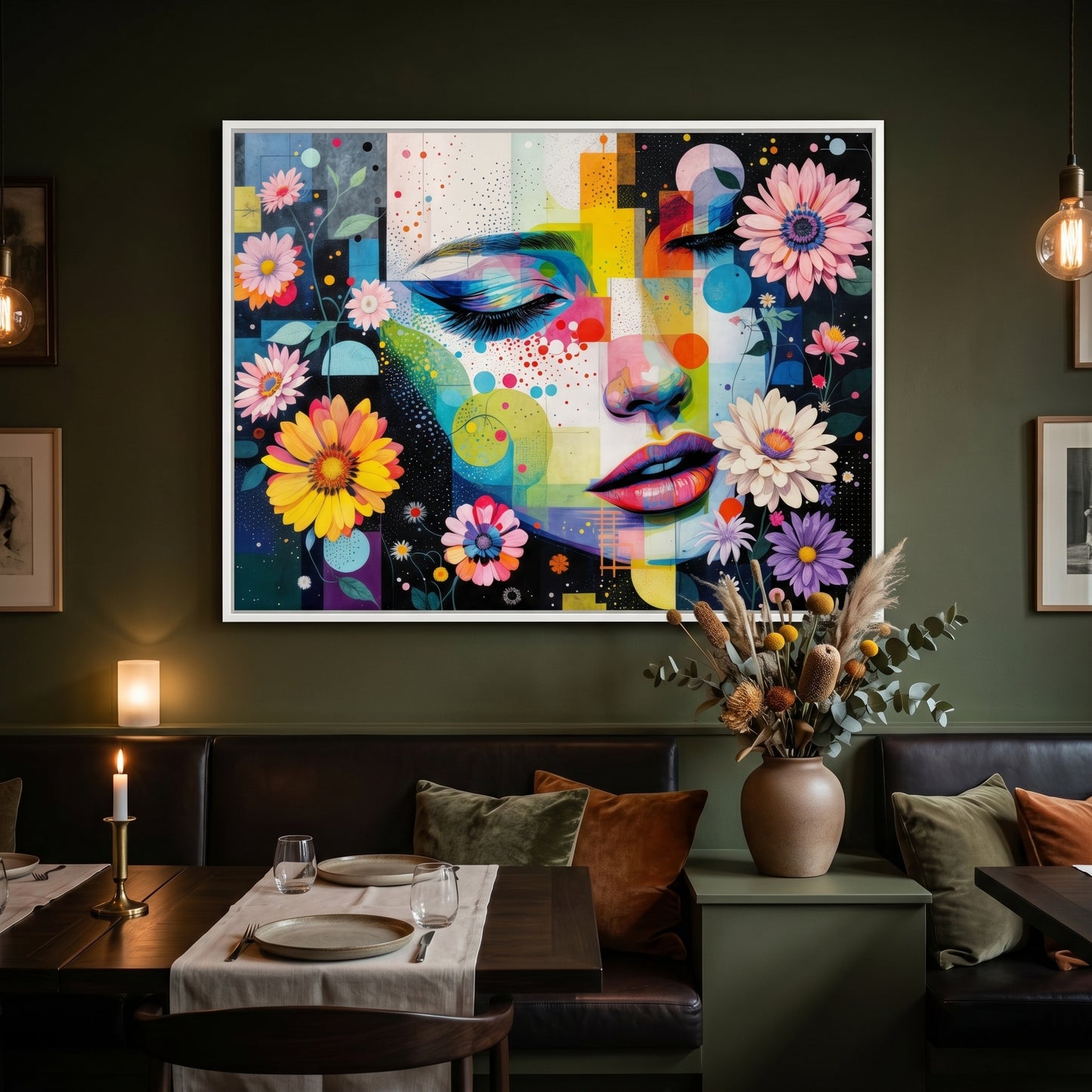 Kamer — Face glitch with daisies