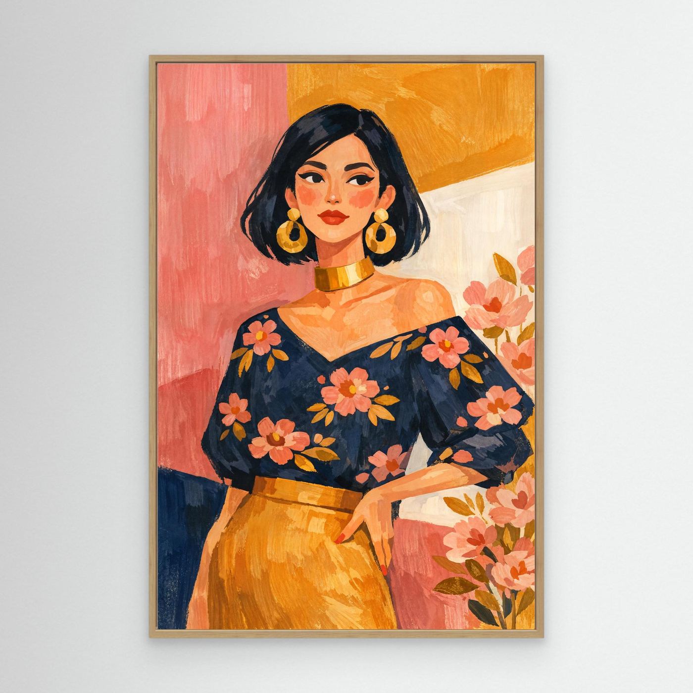Petals in retro glow