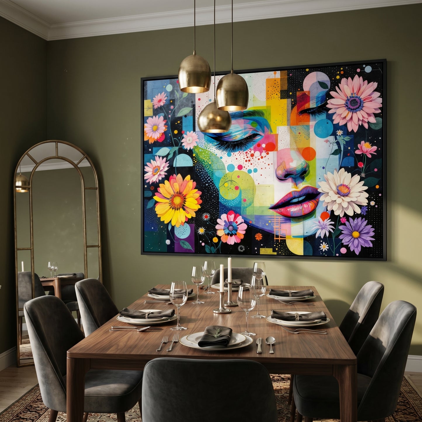 Kamer — Face glitch with daisies