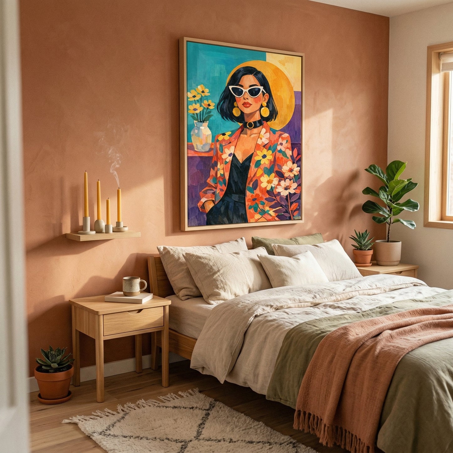 Kamer: Slaapkamer · Houtkleurige baklijst