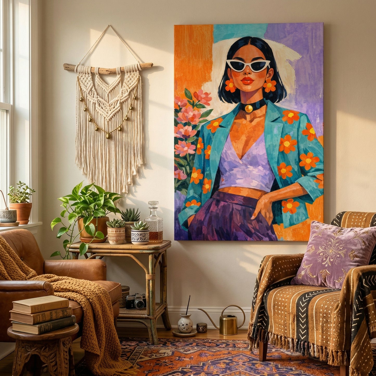 Kamer: Woonkamer bohemian · Geen lijst