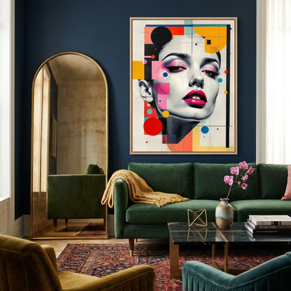 Kamer: Woonkamer luxe · Houtkleurige baklijst