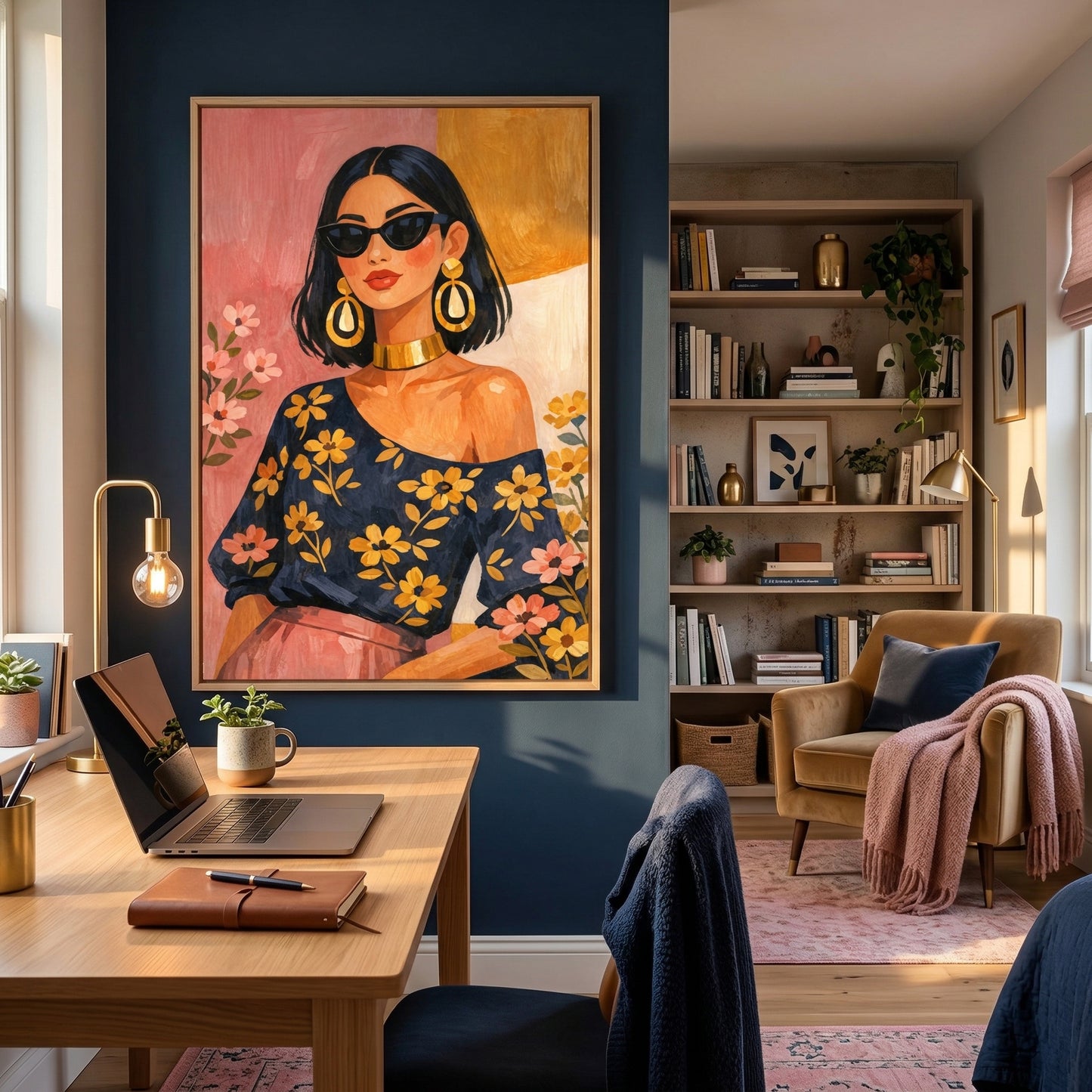 Kamer: Kantoor · Houtkleurige baklijst