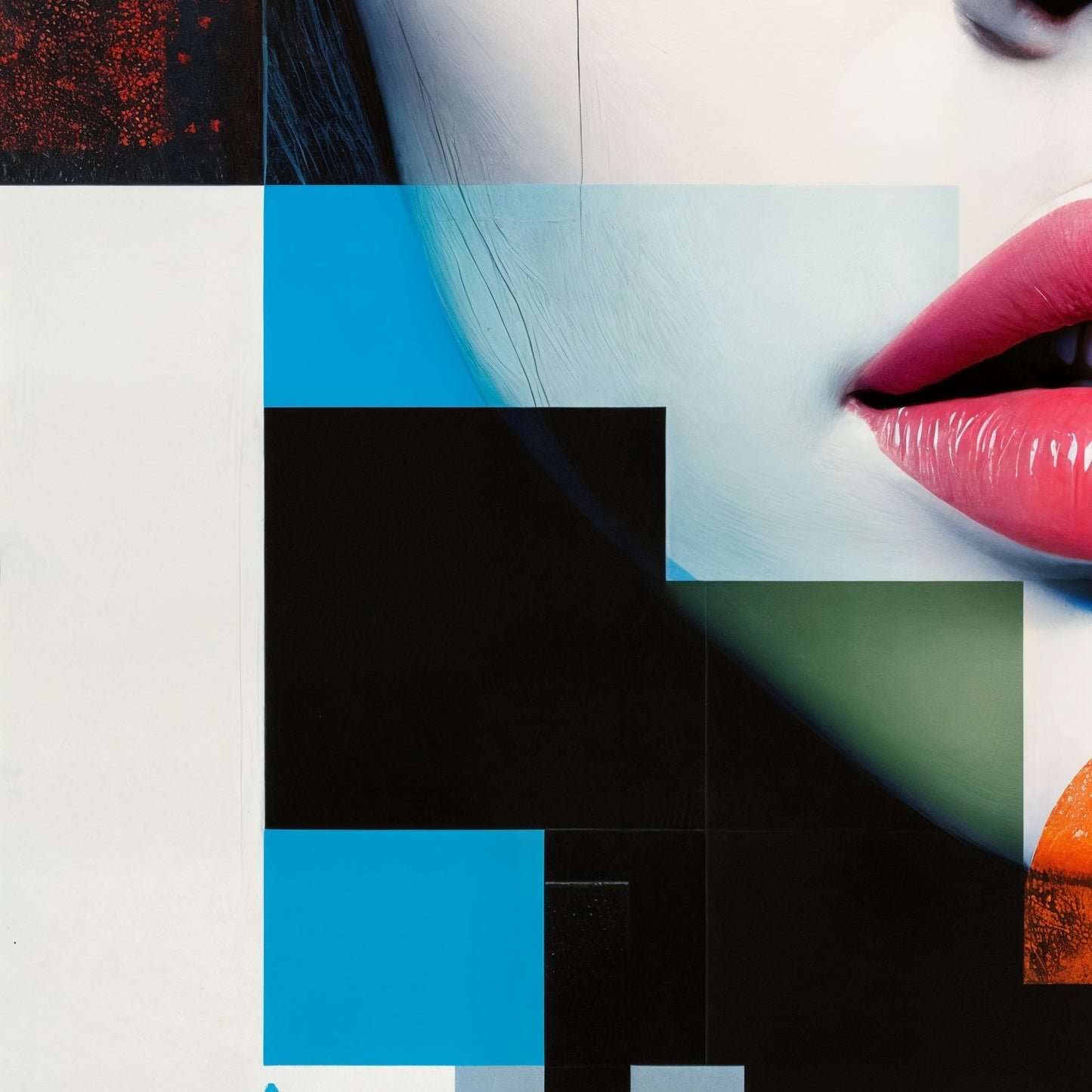 Links onder — The moment she became pixelated