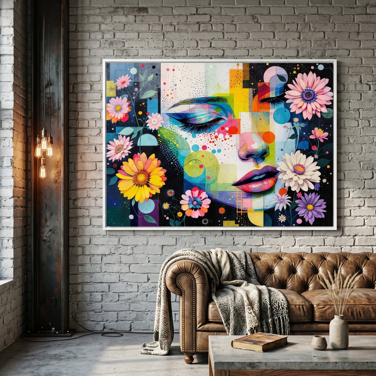 Kamer — Face glitch with daisies