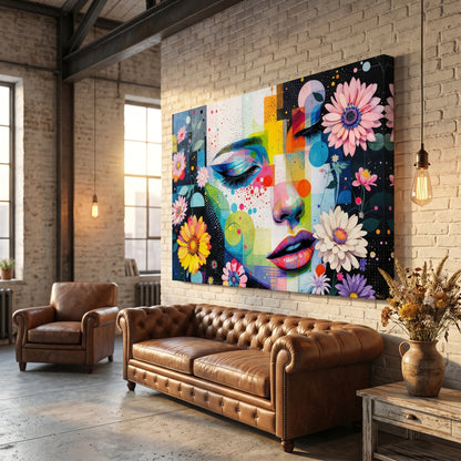 Kamer — Face glitch with daisies