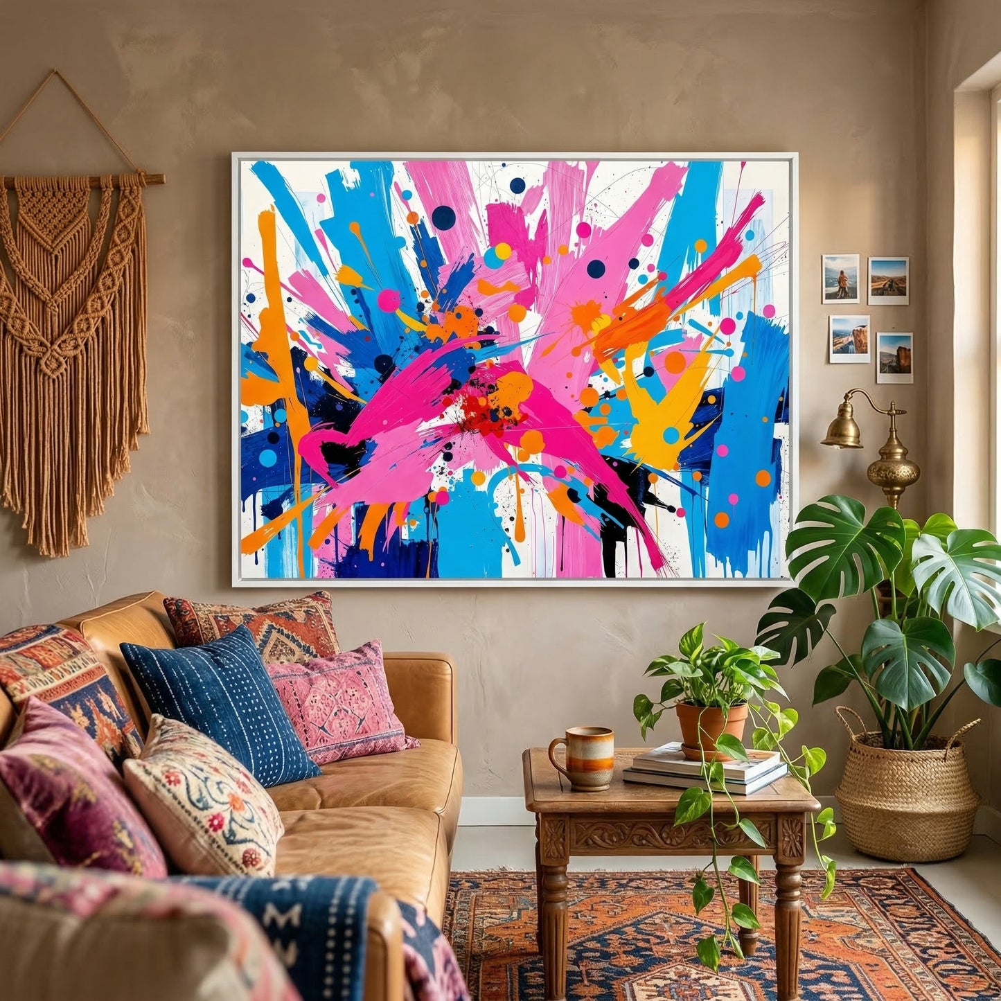 Kamer: Woonkamer bohemian · Witte baklijst