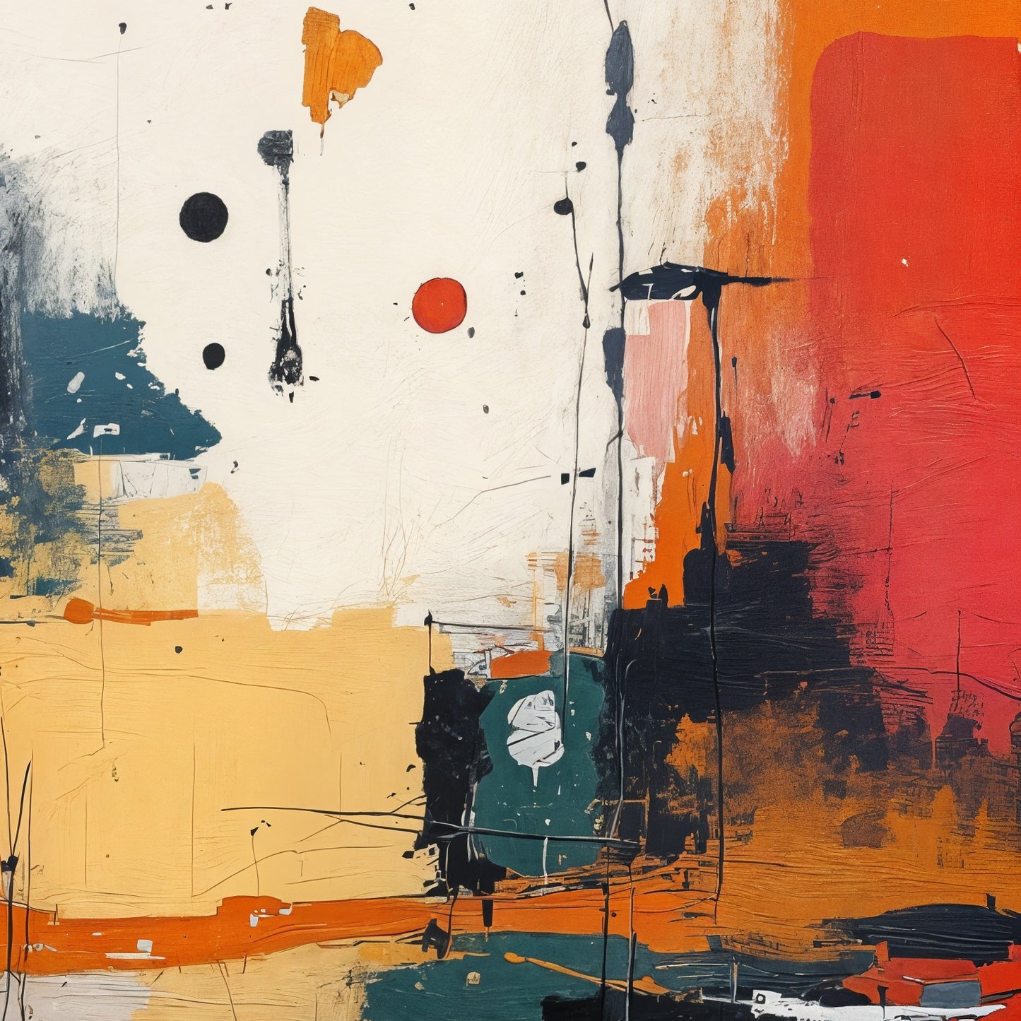 Rechts boven — When orange bleeds into quiet