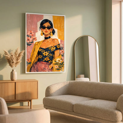 Kamer: Woonkamer modern · Witte baklijst
