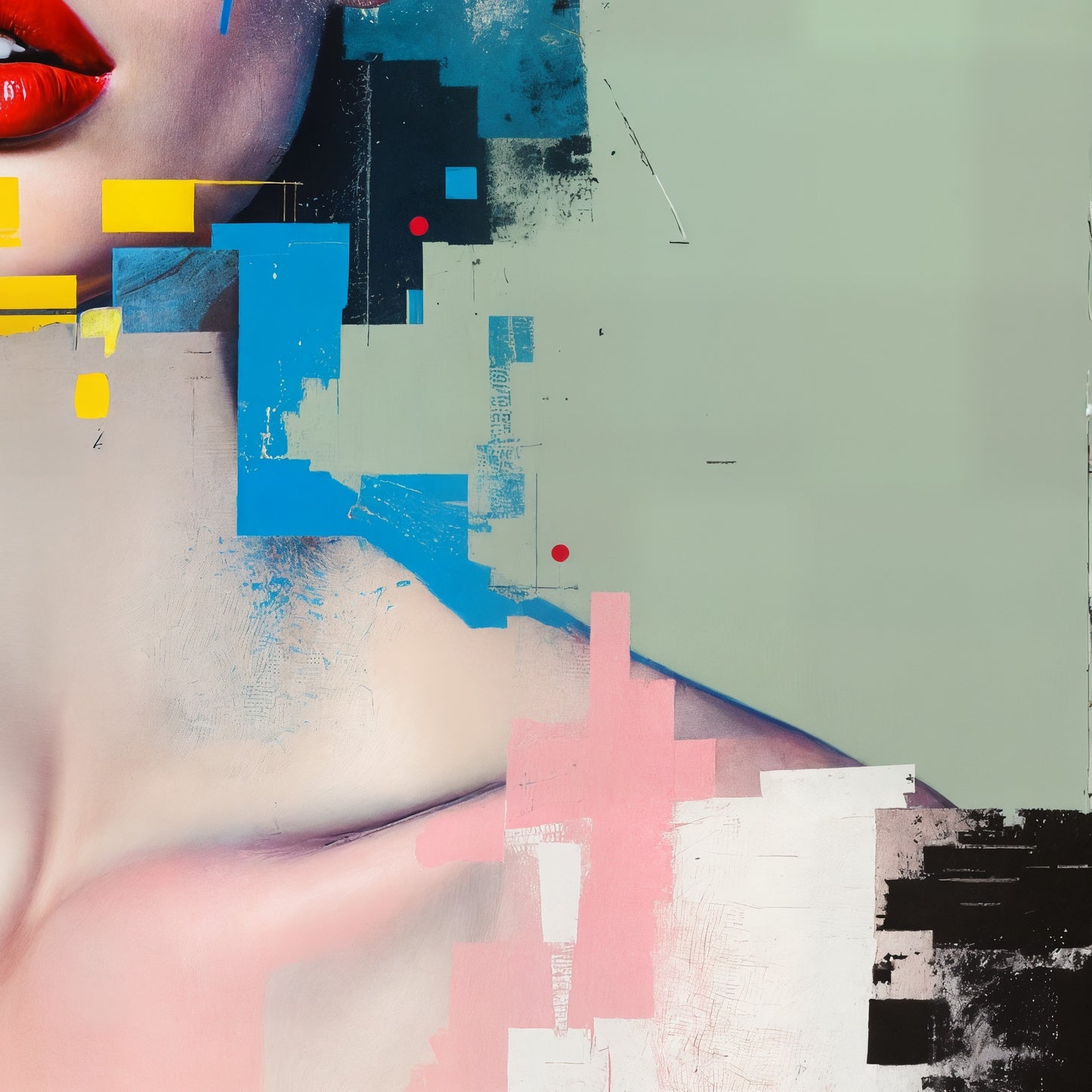 Rechts onder — Yellow whisper, blue scream