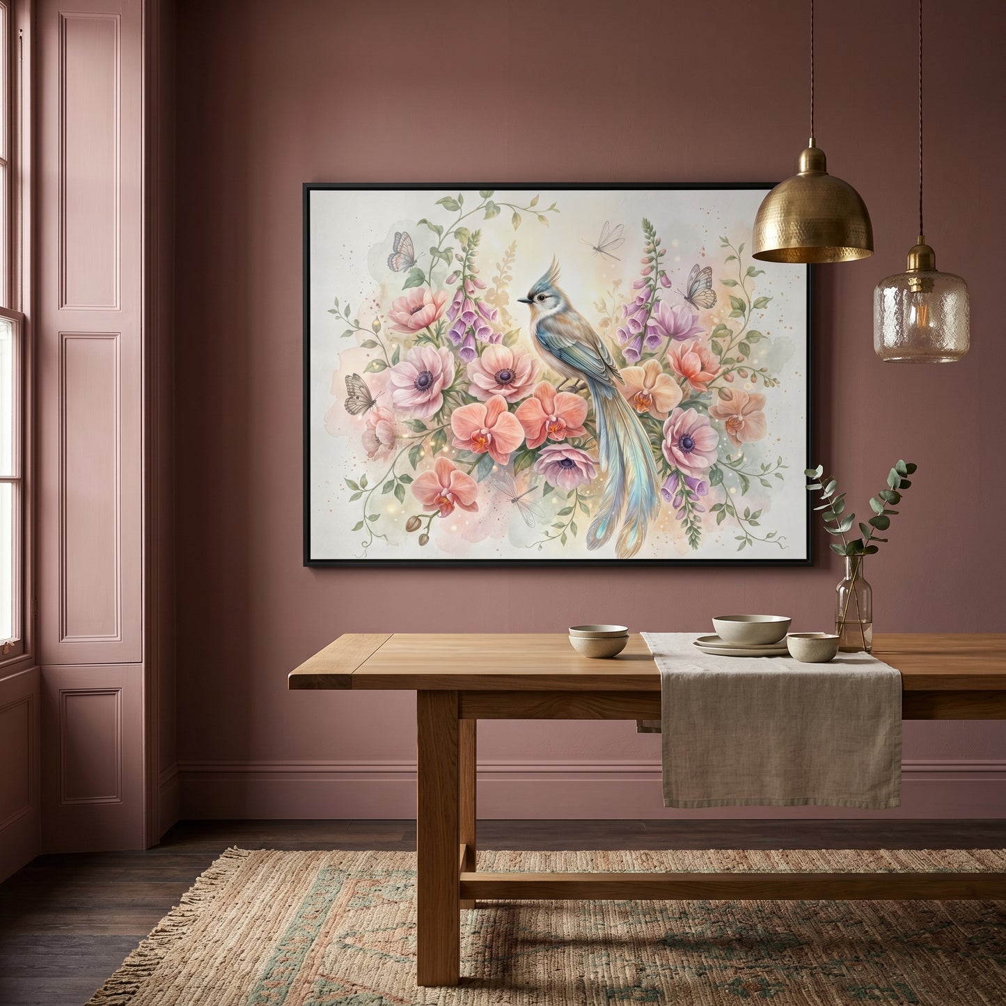 Kamer — At dawn, the blue bird chose the orchids