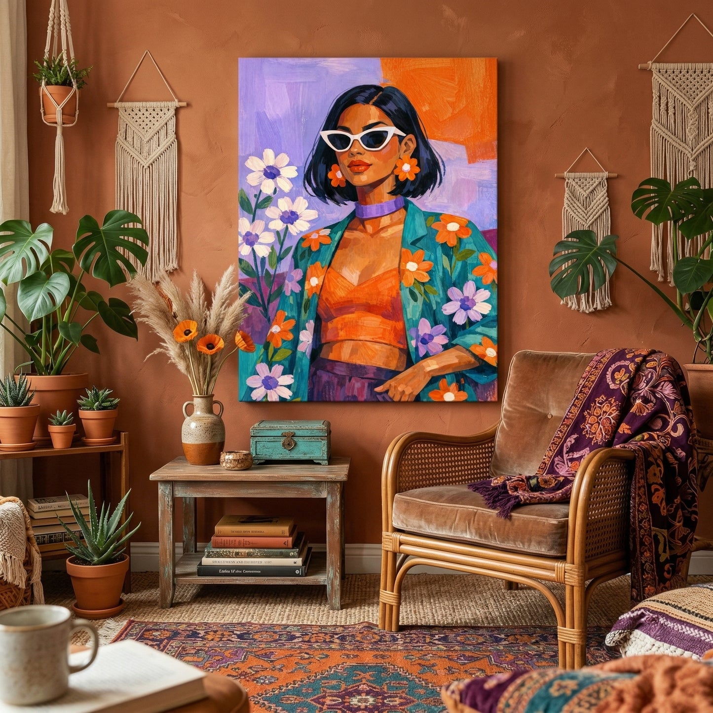 Kamer: Woonkamer bohemian · Geen lijst