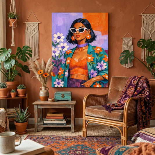 Kamer: Woonkamer bohemian · Geen lijst