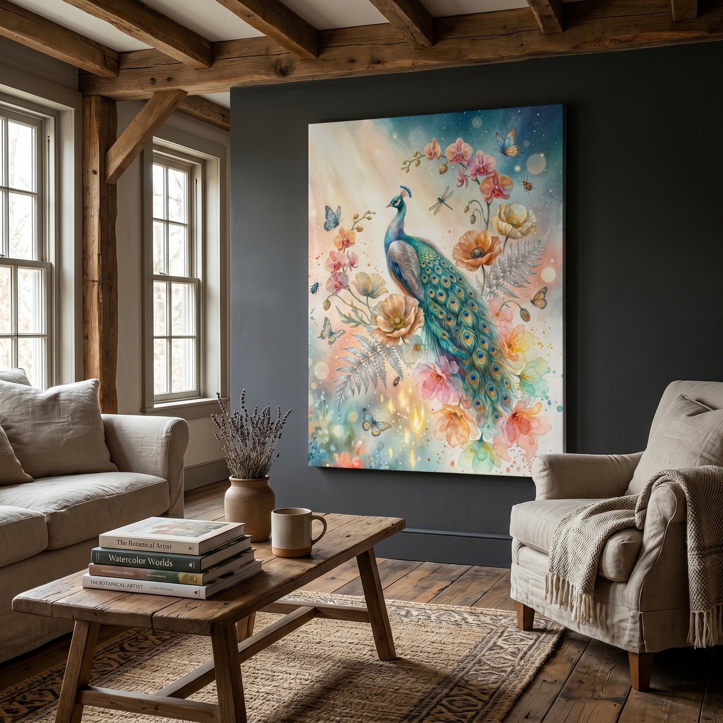 Kamer — Peacock in pastels