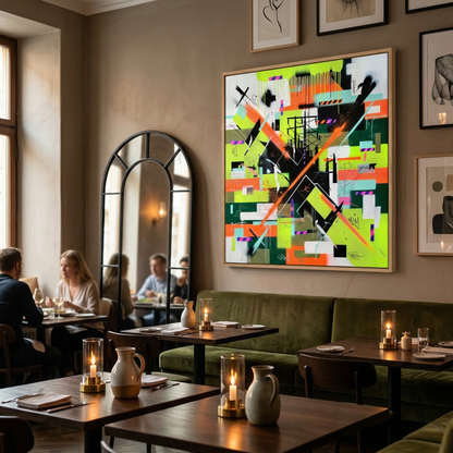 Kamer: Restaurant/Café · Houtkleurige baklijst