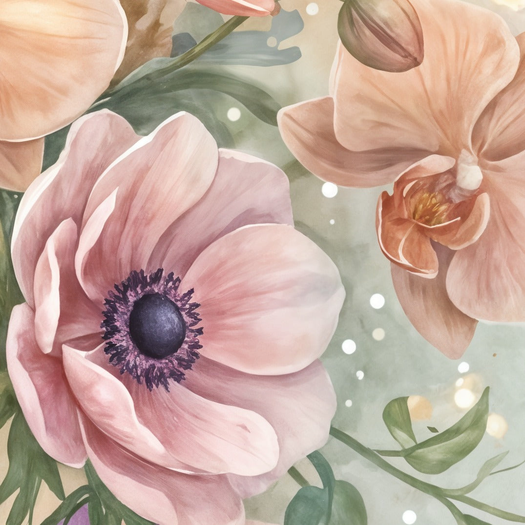 Uitsnede 1 — At dawn, the blue bird chose the orchids