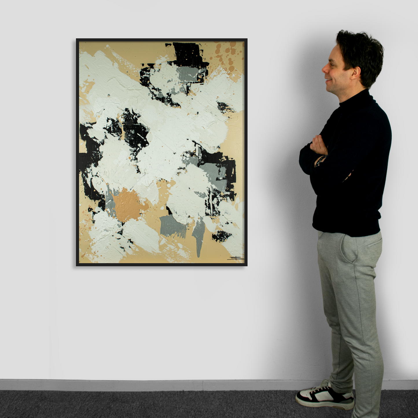 Canvas print: Ivory Shadows (portrait)