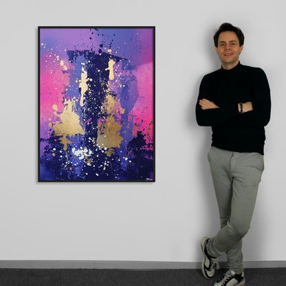Canvas print: Aurora Bloom (portrait)