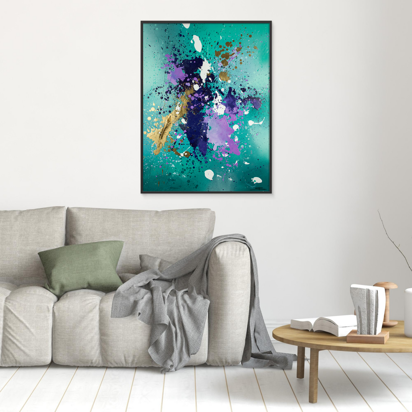 Canvas print: Golden Flight (portrait)