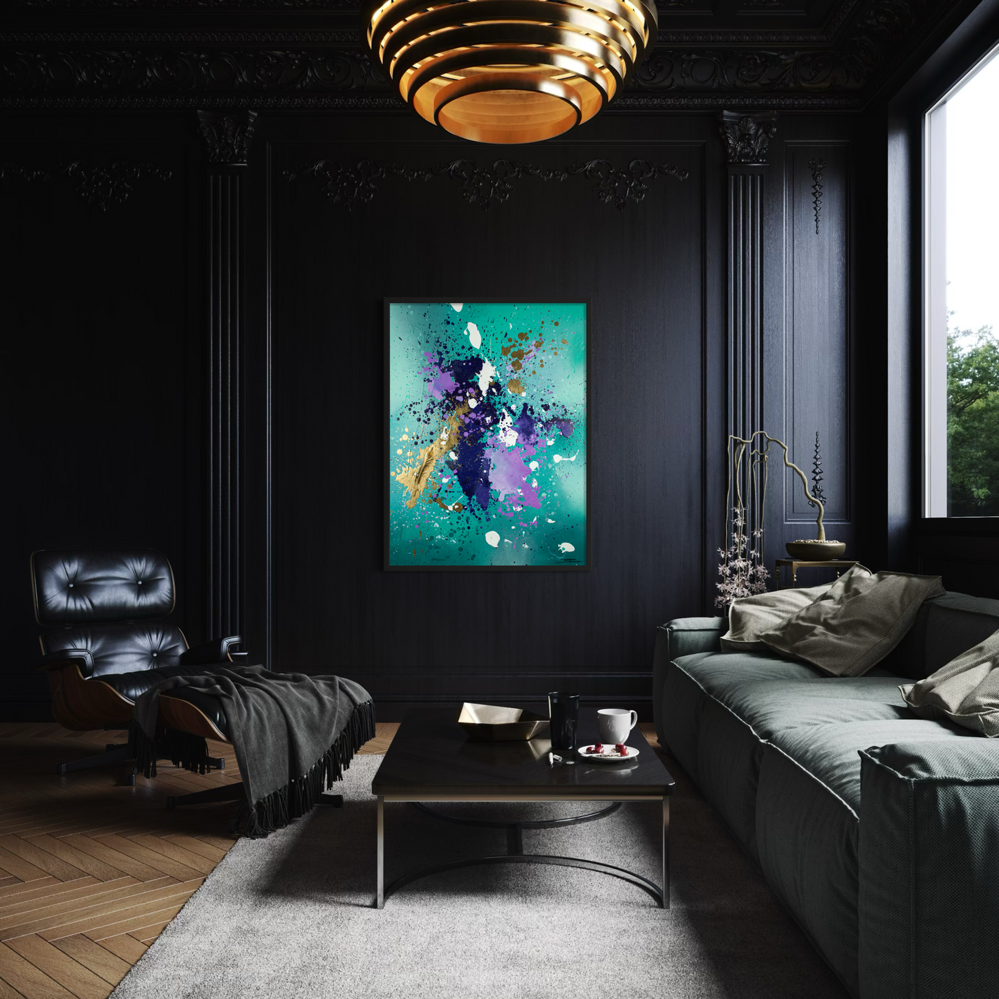 Canvas print: Golden Flight (portrait)