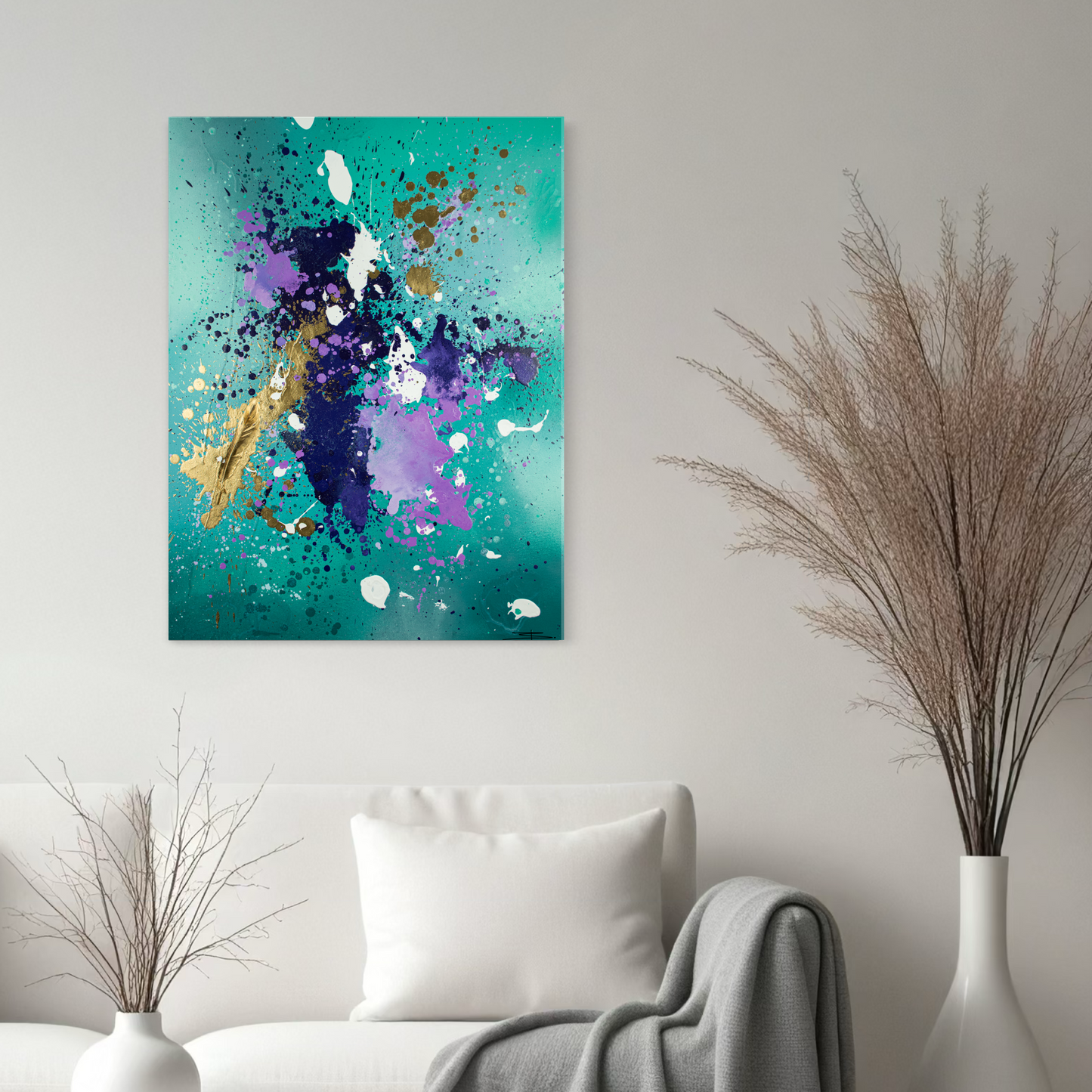 Canvas print: Golden Flight (portrait)