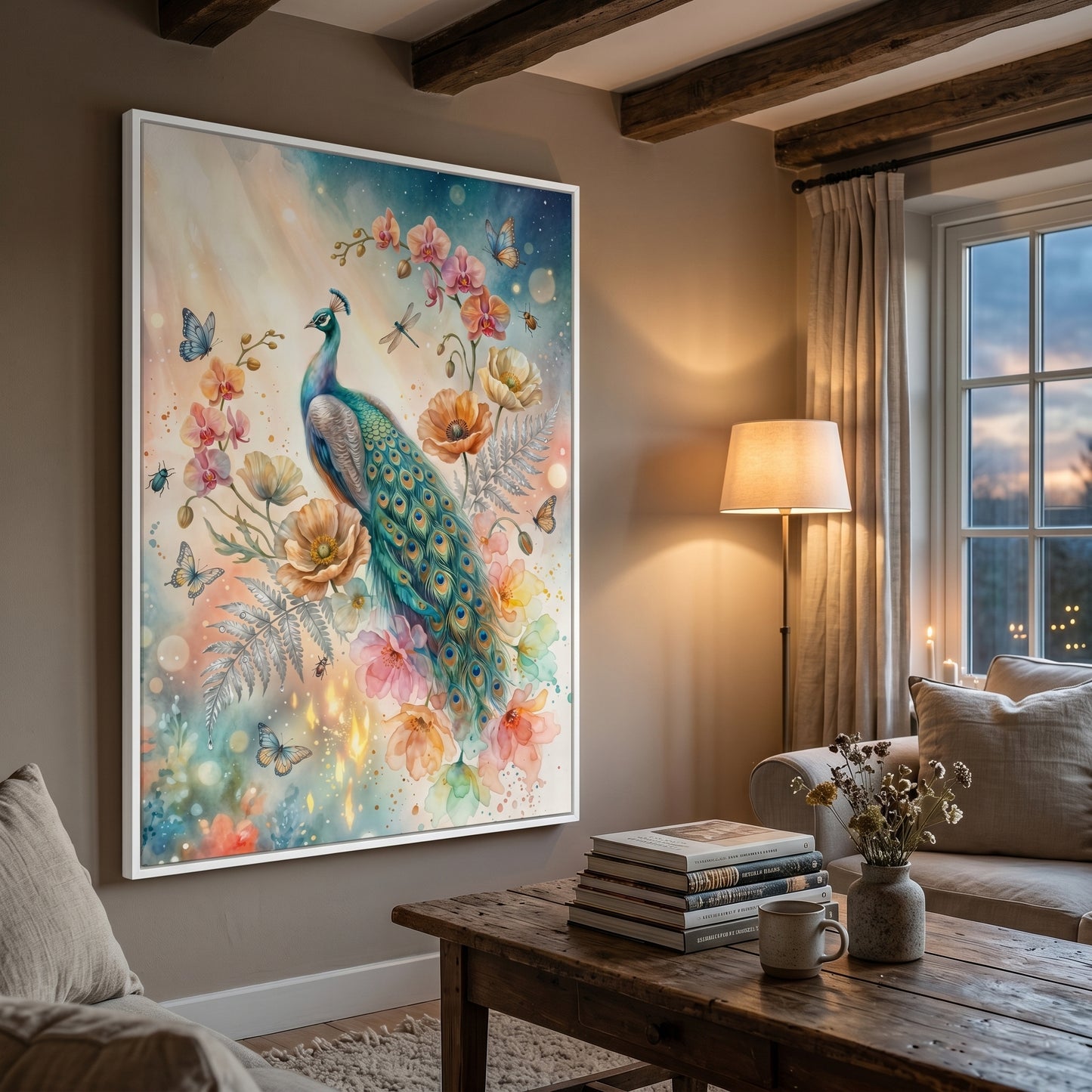 Kamer — Peacock in pastels