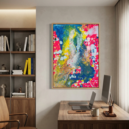 Kamer: Kantoor · Houtkleurige baklijst