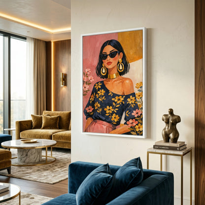 Kamer: Woonkamer luxe · Witte baklijst