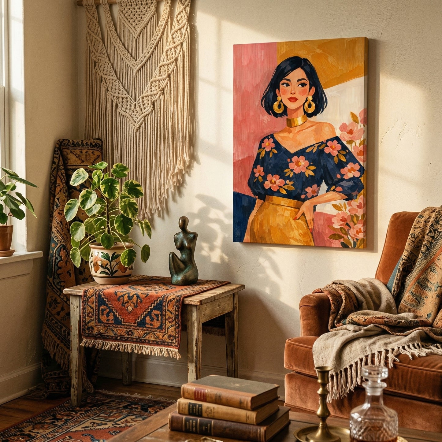Kamer: Woonkamer bohemian · Geen lijst