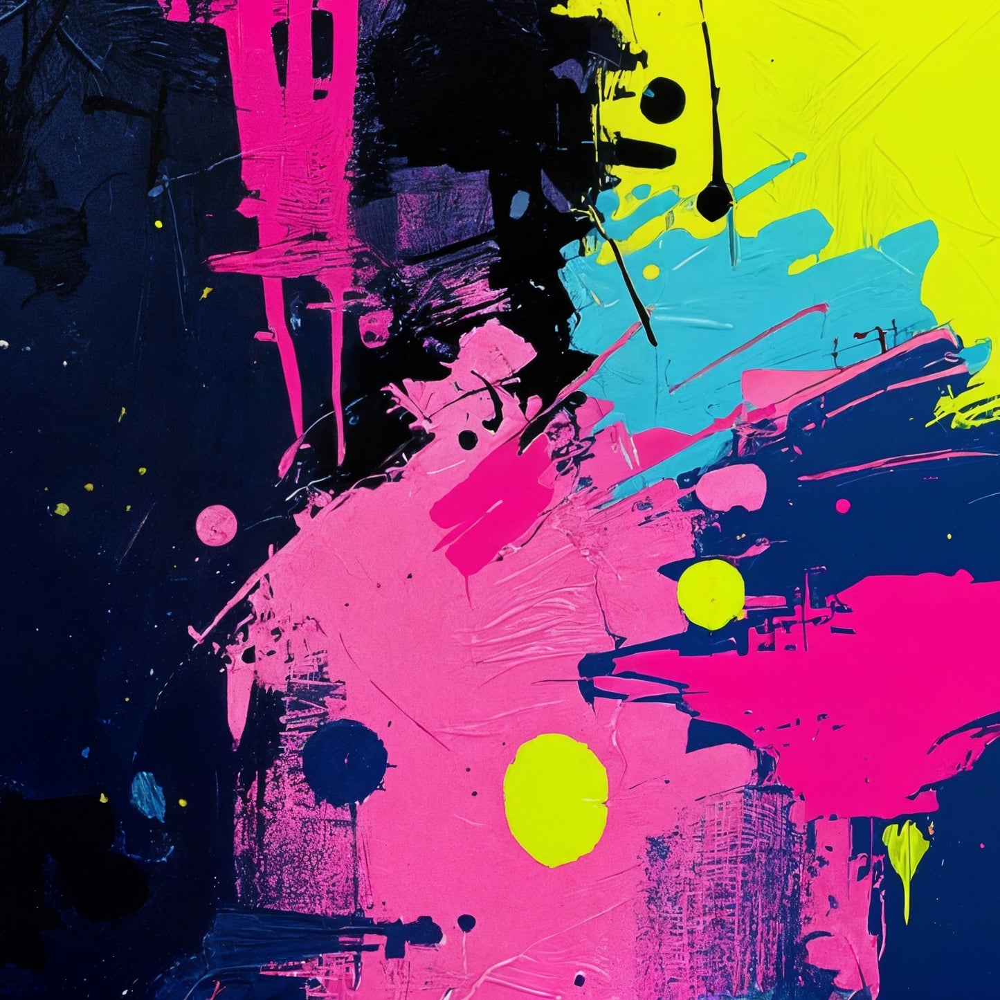 Links onder — The night paint spilled