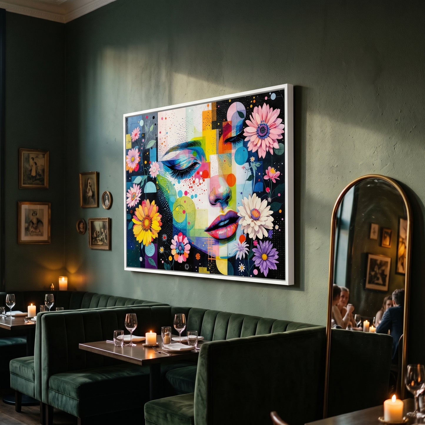 Kamer — Face glitch with daisies