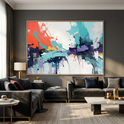 Kamer: Woonkamer luxe · Houtkleurige baklijst