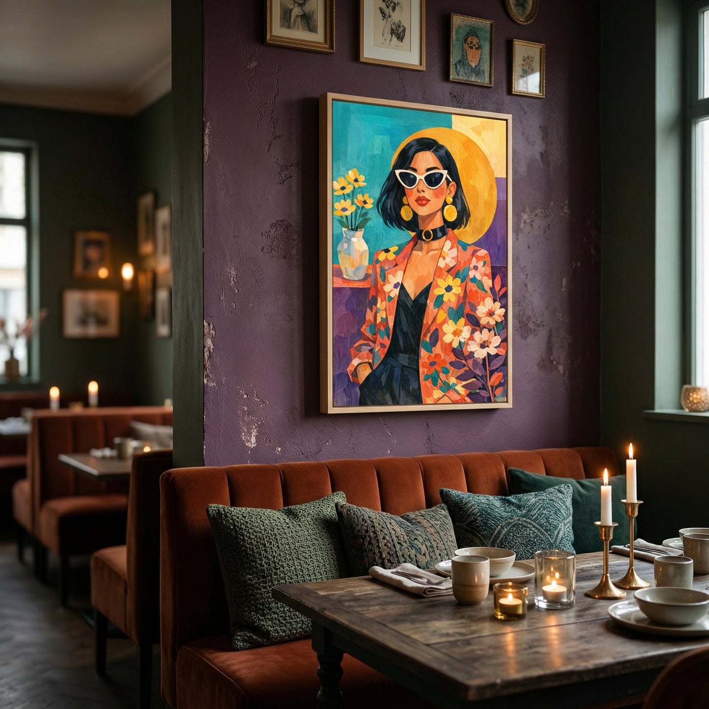 Kamer: Restaurant/Café · Houtkleurige baklijst