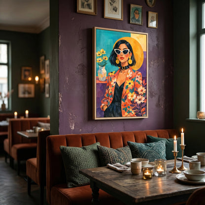 Kamer: Restaurant/Café · Houtkleurige baklijst