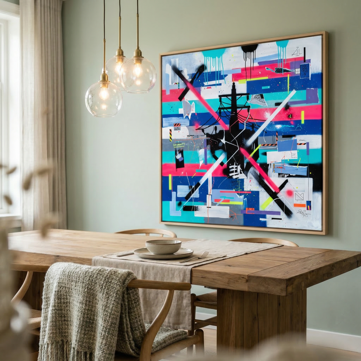 Kamer: Eetkamer · Houtkleurige baklijst