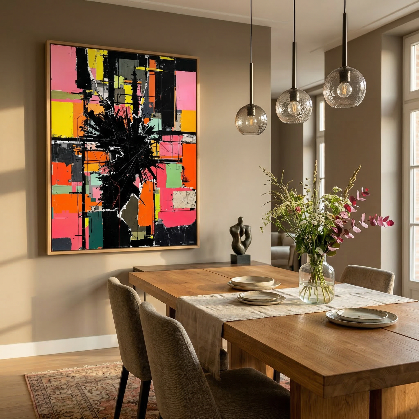 Kamer: Eetkamer · Houtkleurige baklijst