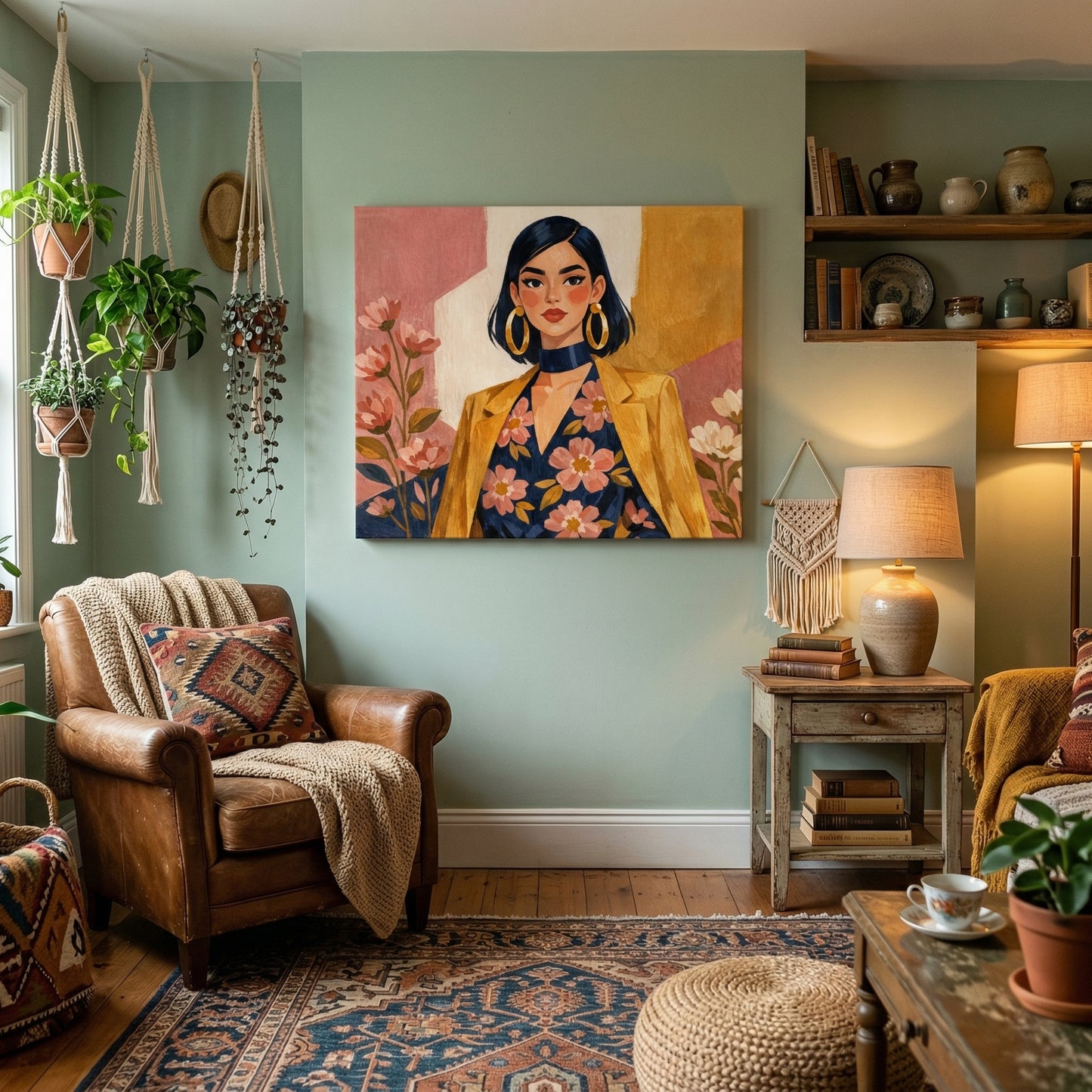 Kamer: Woonkamer bohemian · Geen lijst