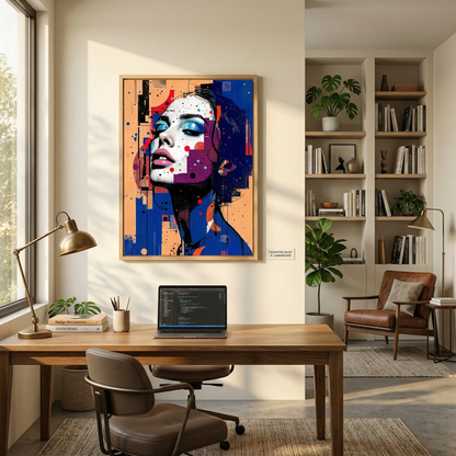 Kamer: Kantoor · Houtkleurige baklijst