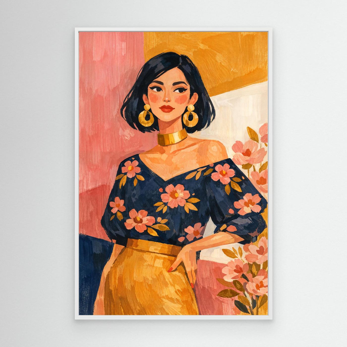Petals in retro glow