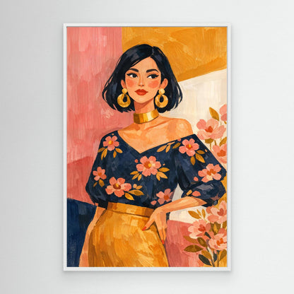 Petals in retro glow