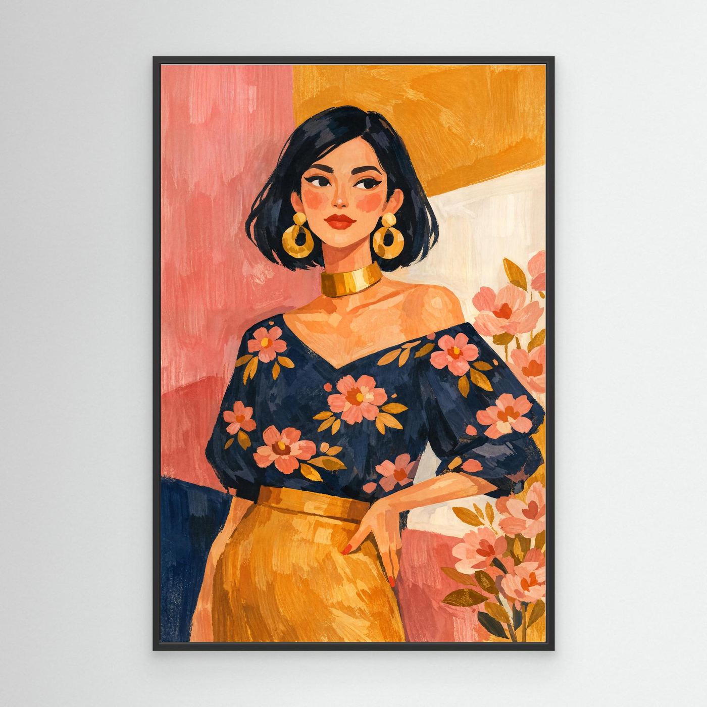Petals in retro glow