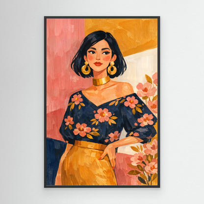 Petals in retro glow